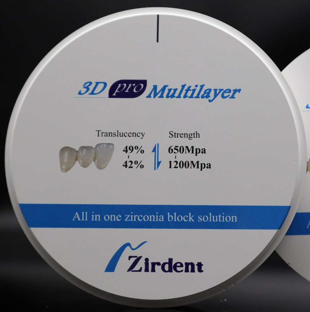 98MM 3D Pro Multilayer Zirconia Blocks